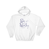 white hoodie - "Stay Stealthy"