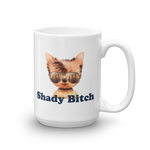shady bitch dog logo - 15oz coffee mug