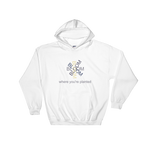 White bloom hoodie