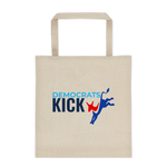 Democrats Kick canvas tote bag