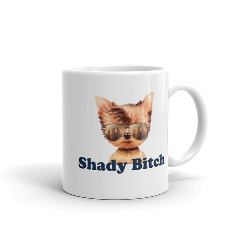 shady bitch dog logo - 11oz coffee mug